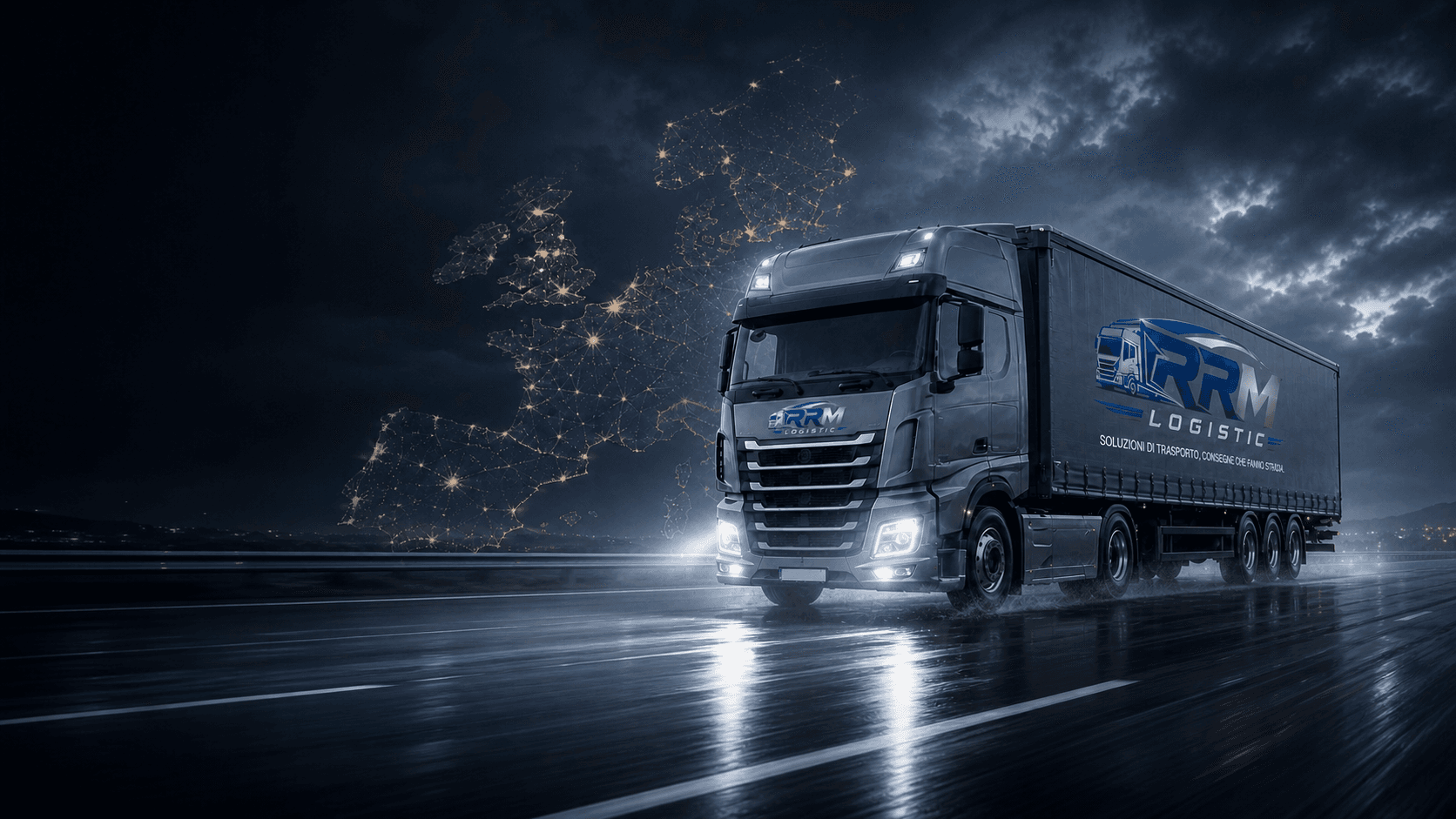 Camion RRM Logistic su strada